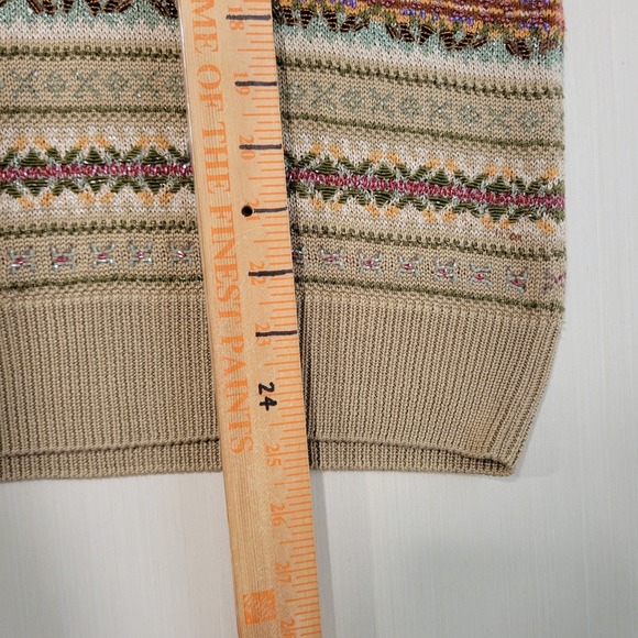 Ralph Lauren Purple Label Embellished Fair Isle Sweater Vest Womens Large $1690 - Picture 7 of 8
